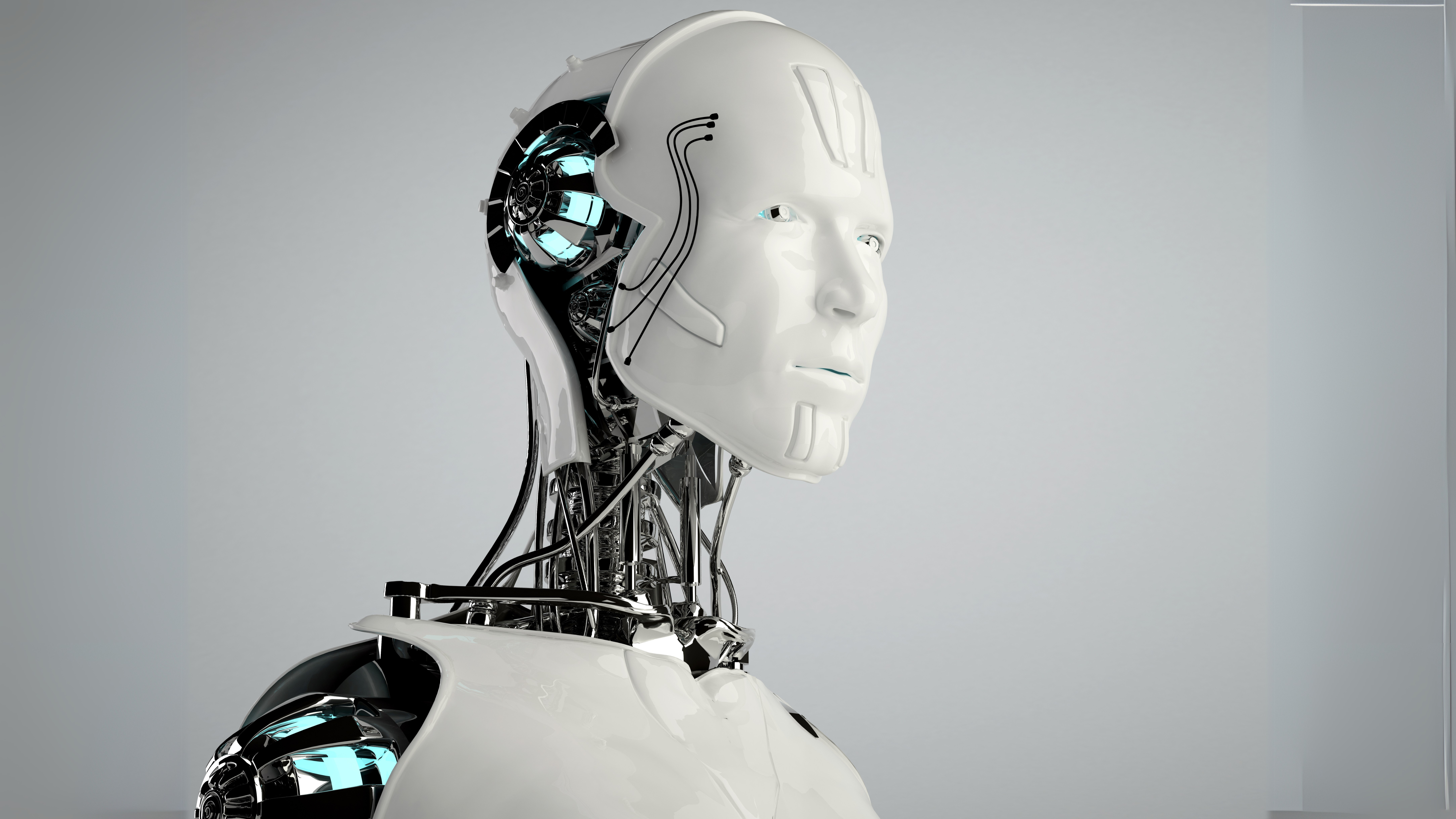 Humanoid robot design illustration